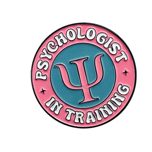 ⭐Psychology Degree Design Enamel Pins Psychological Logo Creative Brooches Pink⭐ - Picture 4 of 6